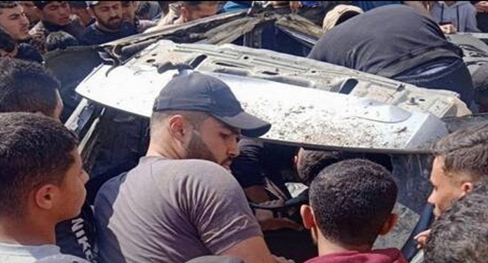 استشهاد مدير مباحث خان يونس ومرافقه بضربة إسرائيلية فى قطاع غزة
