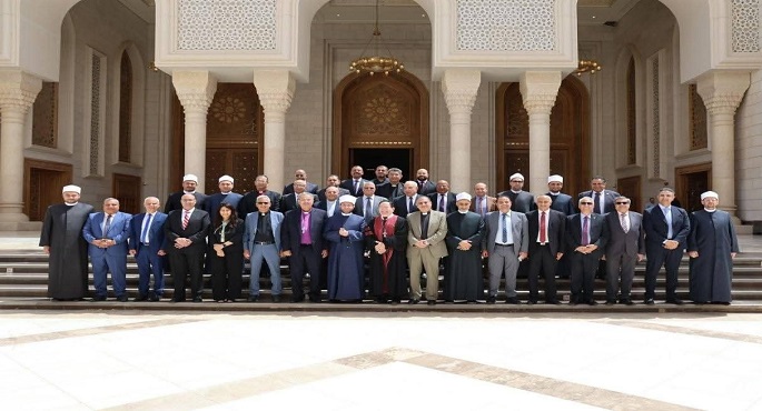 وزير الأوقاف يستقبل وفد الهيئة القبطية الإنجيلية بمسجد مصر الكبير للتهنئة بعيد الأضحى المبارك