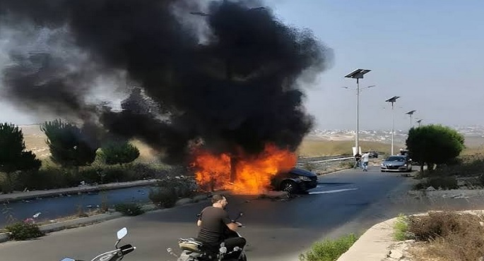 قتيلان جراء غارة إسرائيلية بطائرة مسيرة على سيارة بجنوب لبنان