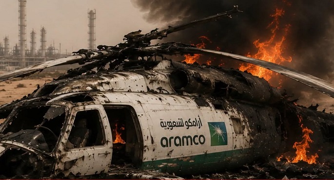 مصرع 14 شخصا في حادث سقوط طائرة مروحية تابعة لشركة أرامكو السعودية
