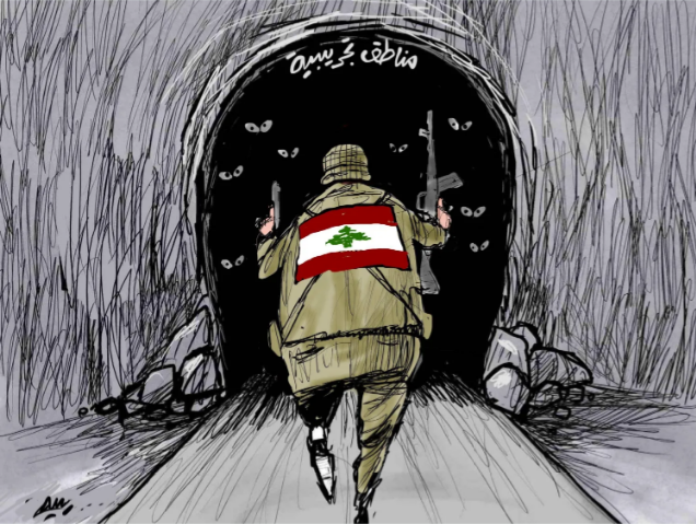 الجيش اللبنانى يستكشف المناطق التجريبية فى الجنوب