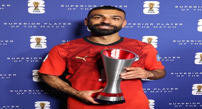 محمد صلاح يفوز بجائزة رجل مباراة مصر ونيوزيلندا ويصبح الهداف التاريخي لمصر فى كأس العالم