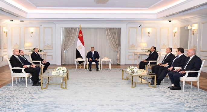 الرئيس السيسى يستقبل عبد الحميد الدبيبة ويؤكد حرص مصر على استقرار وازدهار ليبيا