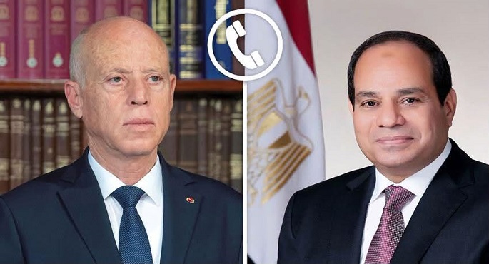 الرئيس السيسى يبحث هاتفيا مع نظيره التونسى التطورات الإقليمية والدولية محل الاهتمام المشترك