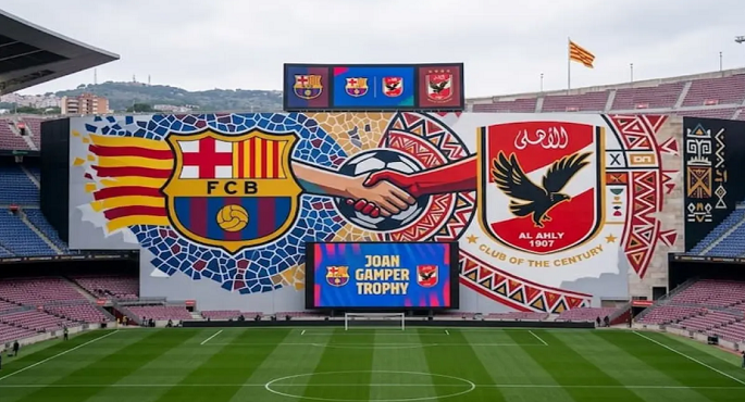 رسميا.. برشلونة يعلن مواجهة الأهلى فى كأس خوان جامبر 19 أغسطس