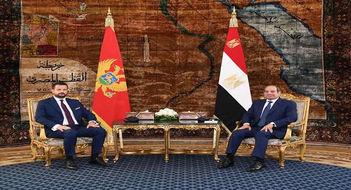 بالصور .. الرئيس السيسى يشدد على حرص مصر على استكشاف آفاق جديدة لتطوير العلاقات الثنائية مع جمهورية الجبل الأسود