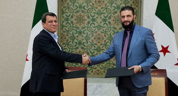 الشرع يعين مظلوم عبدى مستشارا للرئاسة السورية