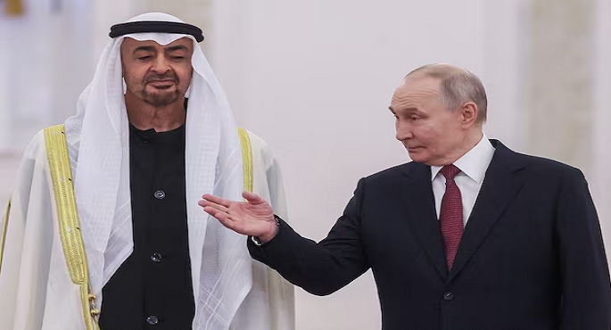 الكرملين: بوتين ناقش مع الرئيس الإماراتى الأوضاع فى الخليج وأوكرانيا