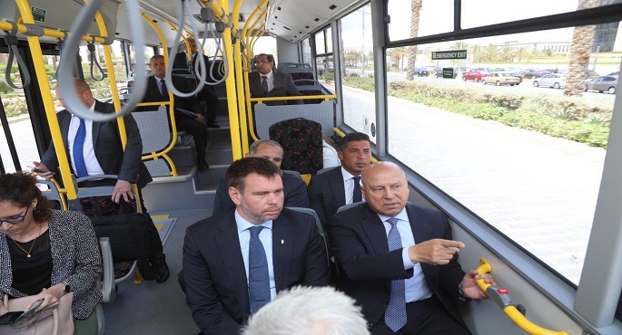 وزير النقل يبحث مع نظيره المجرى تعزيز التعاون فى مجالات النقل المختلفة ويتفقدان منظومة النقل المتكاملة بالعاصمة الجديدة