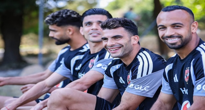 الأهلى يخوض مرانه فى معسكره بإسبانيا استعدادًا للموسم الجديد