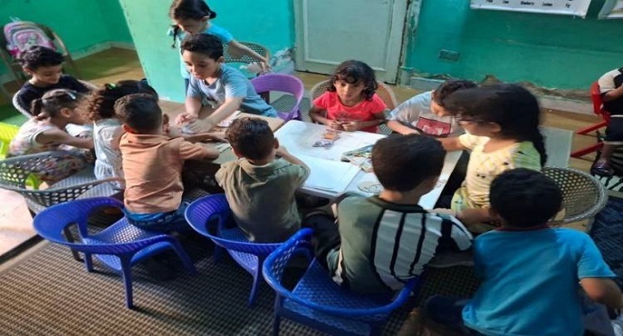 ورشة فنية لإعادة التدوير ببيت ثقافة المقاولون العرب