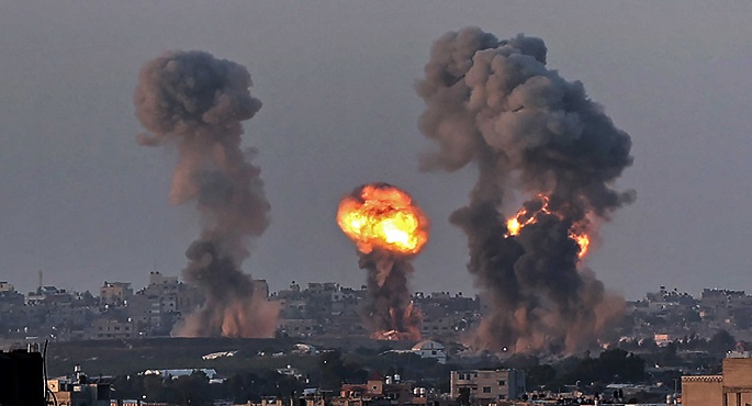 استشهاد 3 فلسطينيين فى قصف للاحتلال على غزة