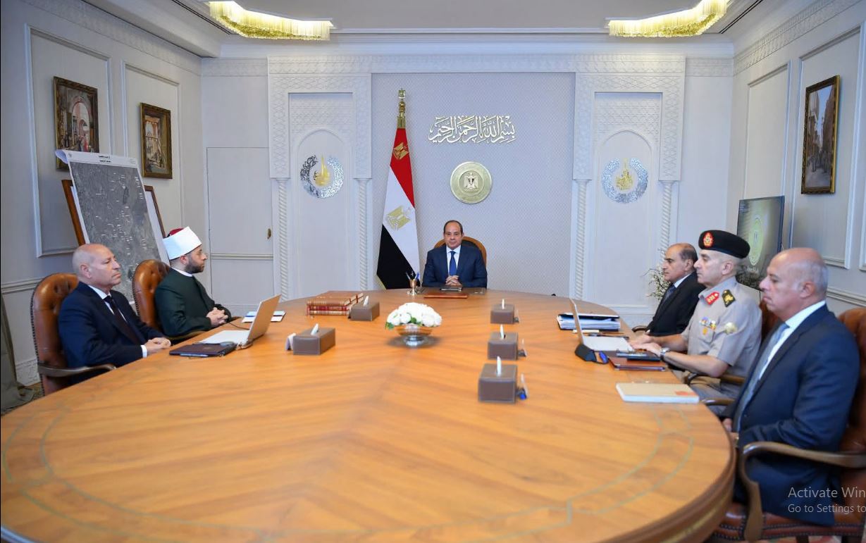 الرئيس السيسى يؤكد ضرورة استمرار جهود إعادة إحياء مختلف المعالم التاريخية والتراثية بالقاهرة