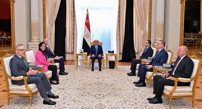 على هامش منتدى التعدين .. السيسى: نتطلع إلى الارتقاء بالتعاون مع شركة  جولد أشانتى لشراكة أشمل فى قطاع التعدين