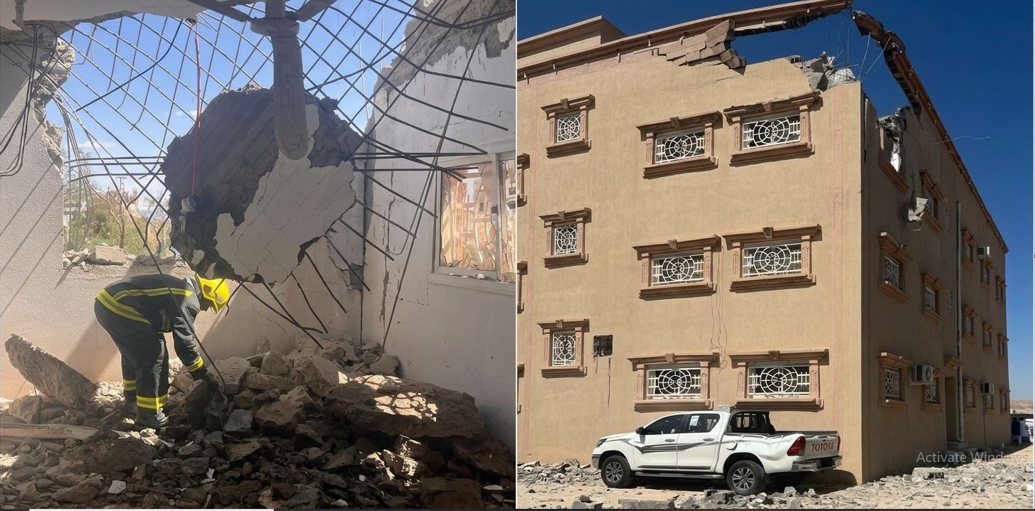 سقوط شظايا صاروخين باليستيين يخلف إصابتين وأضراراً مادية جنوب السعودية