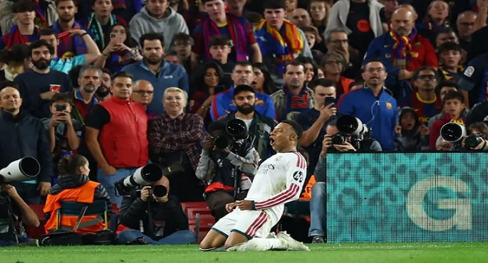 مبابى يقود ريال مدريد لإسقاط برشلونة على ملعبه فى كلاسيكو الدورى الإسبانى